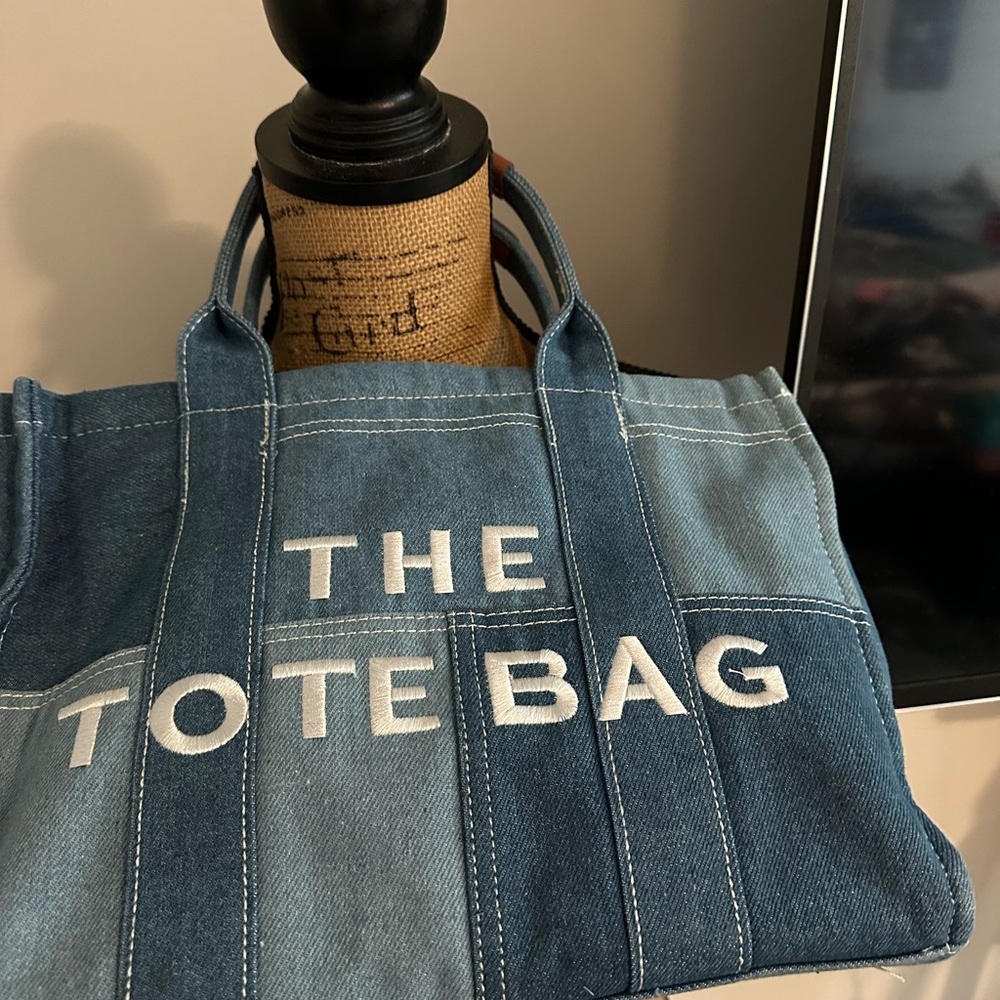 Blue Denim Tote Bag